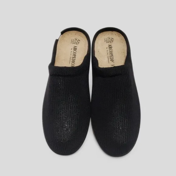 Arcopedico Light Nylon Knit Slip On Comfort Shoes Black Sz 41 (9.5-10) Orthopedi