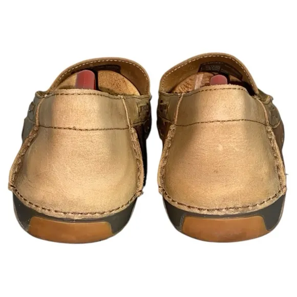 Ariat Gleeson Earth Brown Suede Leather Slip-On Loafer Shoes