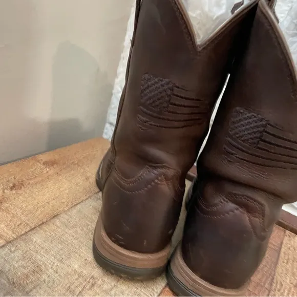 ARIAT KIDS ANTHEM PATRIOT DISTRESSED WESTERN BOOT - SQUARE TOE Size 3