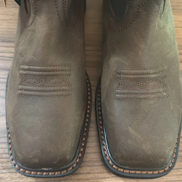 Ariat Women's Brown Krista Waterproof Steel Toe Western Work Boots