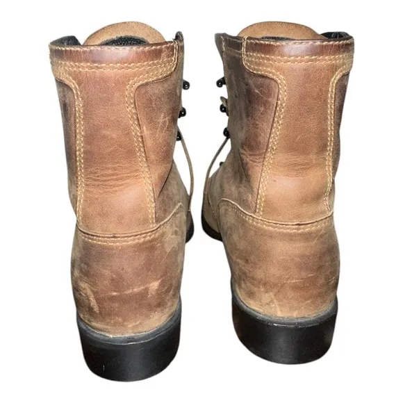Ariat women’s Tan Leather heritage lacer round toe boots size 7.5C