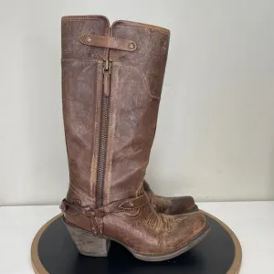 Ariat Women's Wild Flower Brown Mid-Calf Western Boots Size 7 B Cowboy