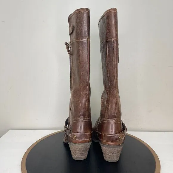 Ariat Women's Wild Flower Brown Mid-Calf Western Boots Size 7 B Cowboy
