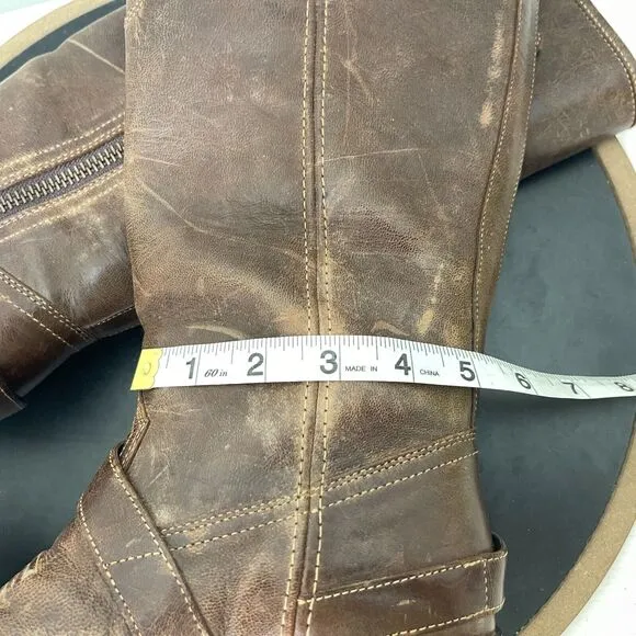 Ariat Women's Wild Flower Brown Mid-Calf Western Boots Size 7 B Cowboy