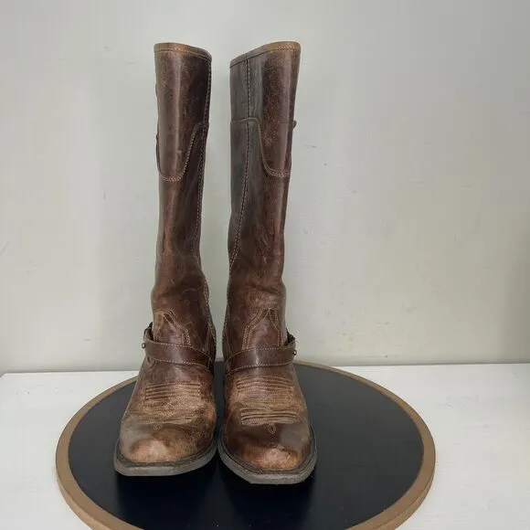 Ariat Women's Wild Flower Brown Mid-Calf Western Boots Size 7 B Cowboy
