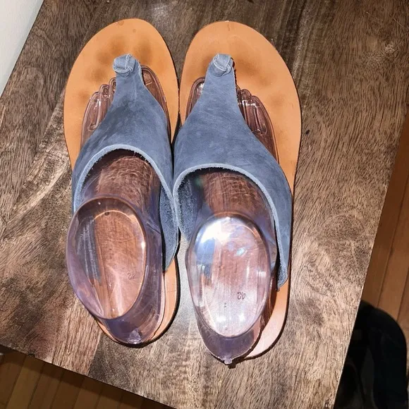 Art Peaux Lyon Handmade Tonunga Blue Leather Sandals w/Vibram Soles-42/11.5