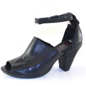 A.S.98 Peep Toe Heeled Leather Sandals Womens (EU 38/US 7.5)