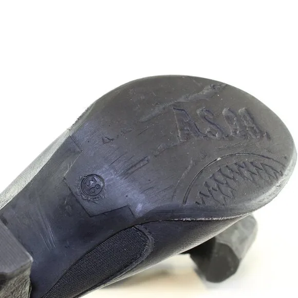 A.S.98 Peep Toe Heeled Leather Sandals Womens (EU 38/US 7.5)
