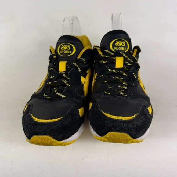 Asics Gel-Diablo Welcome to the Dojo Running Shoes Men 7.5 Black Yellow 1191A129
