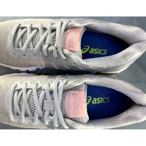 Asics Gel Quantum 120 Women's Trainers Running Shoes Size 9 Gray Coral