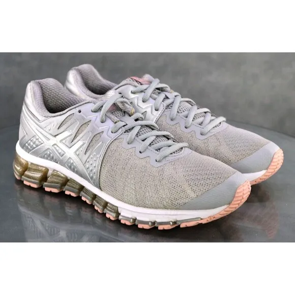 Asics Gel Quantum 120 Women's Trainers Running Shoes Size 9 Gray Coral
