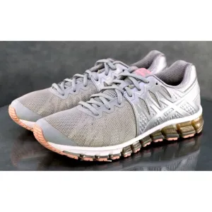 Asics Gel Quantum 120 Women's Trainers Running Shoes Size 9 Gray Coral