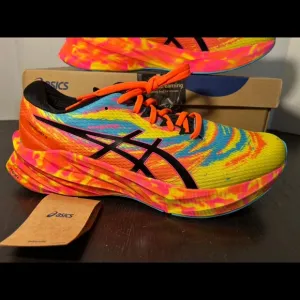 Asics Novablast 3 Running Shoes Sneakers Aquarium/Vibrant Yellow Mens 12.5