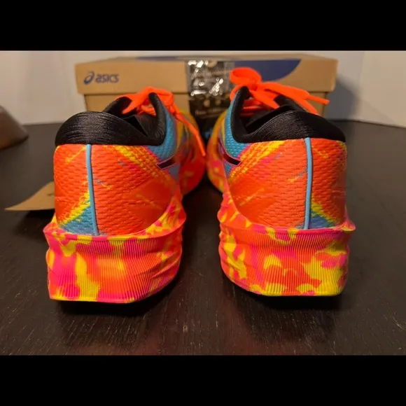 Asics Novablast 3 Running Shoes Sneakers Aquarium/Vibrant Yellow Mens 12.5