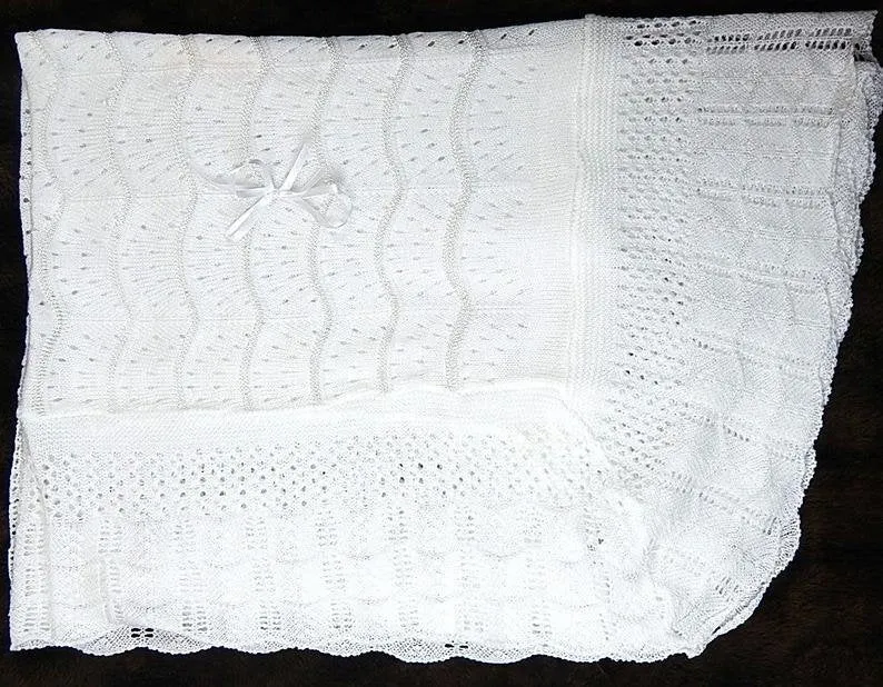 Baby Girl White Smocked Dress, Christening Dress , Baptism Dresses,  Add Bonnet, Blommers and shoes  Shantung Fabric, Free Personalization
