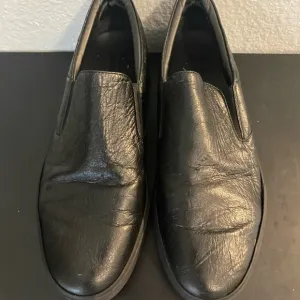 Balenciaga Black Leather Slip-On Shoes Men’s Size 13 Authentic
