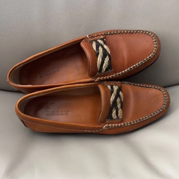 Bally Men's Brown Loafers sz 7