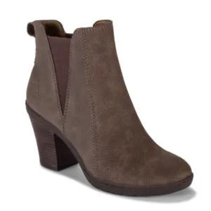 Baretraps Dasha Block Heel Ankle Booties Boots Oak Brown 9