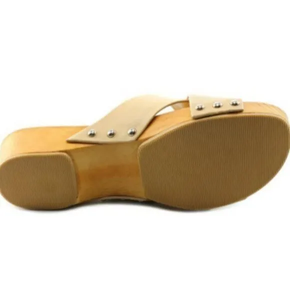 BCBGeneration 'Soho' Slide Sandal Warm Sand Natural Beige 8.5