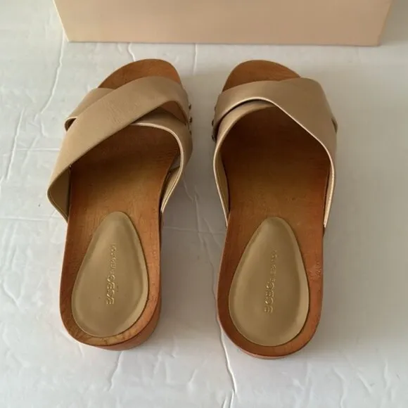 BCBGeneration 'Soho' Slide Sandal Warm Sand Natural Beige 8.5