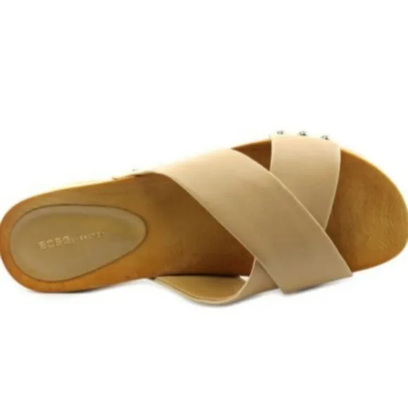 BCBGeneration 'Soho' Slide Sandal Warm Sand Natural Beige 8.5