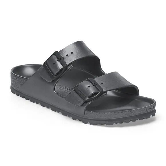 Birkenstock Adult Molded Arizona Eva Metallic Anthracite Slide Sandals EU 40