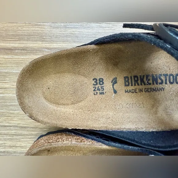 Birkenstock Arizona Birko Flor Sandals Metallic Stones Black US Size: 7-7.5 NWT
