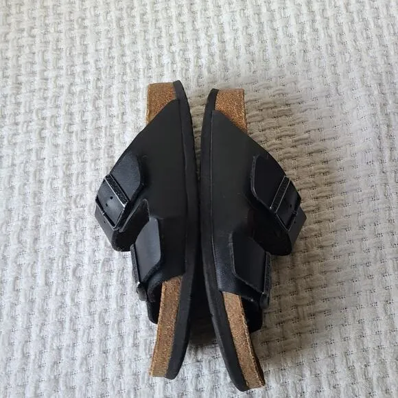 Birkenstock Arizona Black and Brown Leather Sandals Sandals Women's Size…