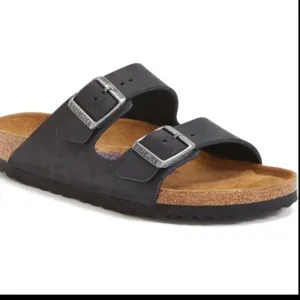 Birkenstock Arizona black soft foot bed sandals 38=7