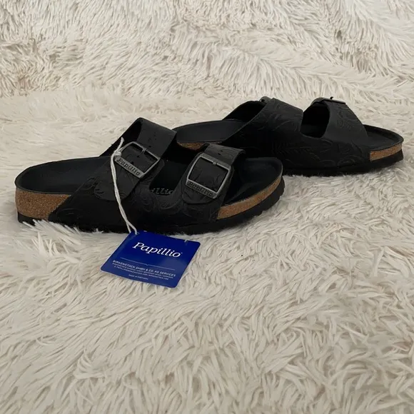 Birkenstock Arizona Embossed Leather Sandals