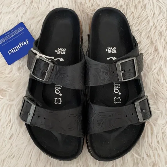 Birkenstock Arizona Embossed Leather Sandals