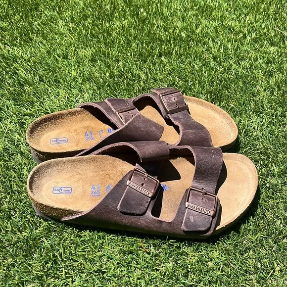 BIRKENSTOCK ARIZONA Leather Soft Footbed Sandals