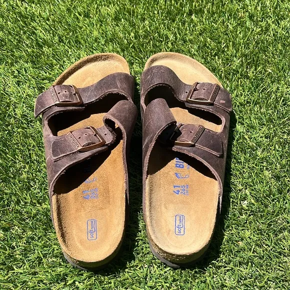 BIRKENSTOCK ARIZONA Leather Soft Footbed Sandals