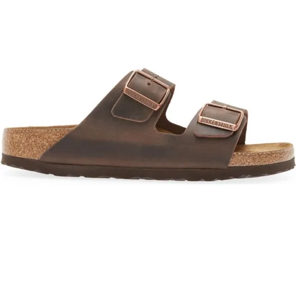 BIRKENSTOCK ARIZONA Leather Soft Footbed Sandals