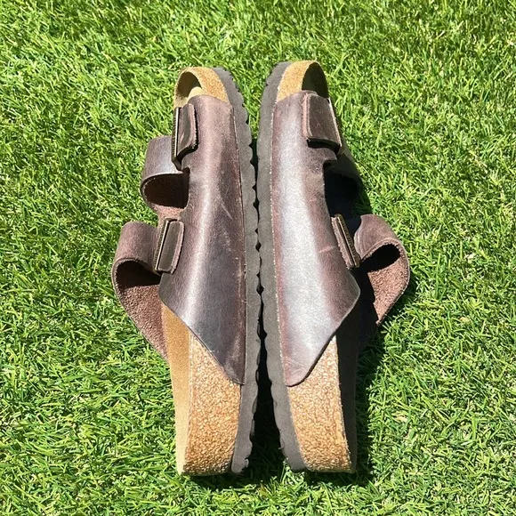 BIRKENSTOCK ARIZONA Leather Soft Footbed Sandals