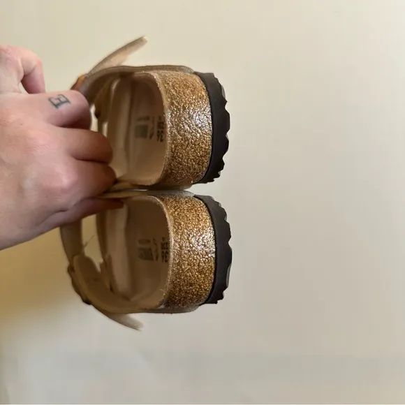 Birkenstock Arizona New Sydney Copper Metallic Stones Sandals