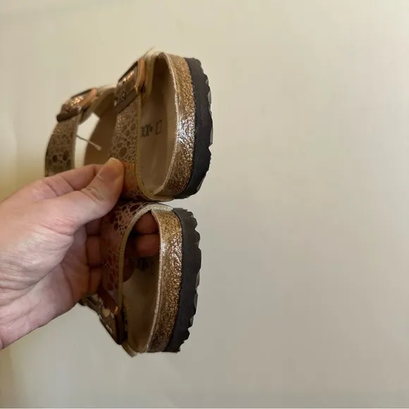 Birkenstock Arizona New Sydney Copper Metallic Stones Sandals