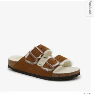 Birkenstock Arizona Shearling Slide Sandals (inside fur big toe, small spot left