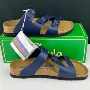 Birkenstock - ‘Betula Leo’ Navy sandals. Size EU38 Narrow. NWT. Firm! Last One!