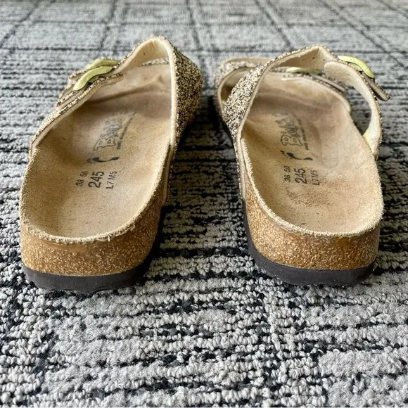 Birkenstock Birki’s Tahiti Glitter Bronze Sandals