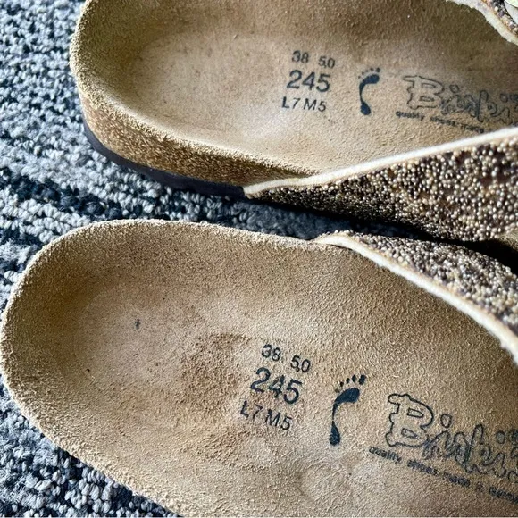 Birkenstock Birki’s Tahiti Glitter Bronze Sandals