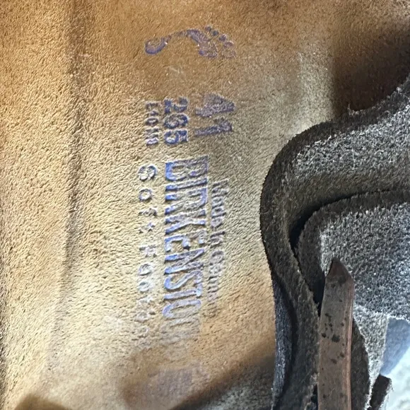 Birkenstock Black Suede Sandals