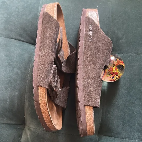 Birkenstock Black Suede Sandals