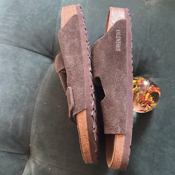 Birkenstock Black Suede Sandals