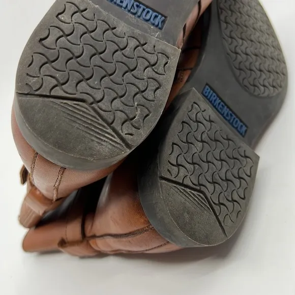 Birkenstock Collins British Tan Leather Ankle Boots Womens Shoes Size 38 US 7