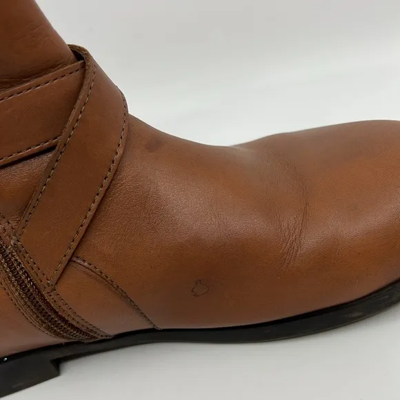 Birkenstock Collins British Tan Leather Ankle Boots Womens Shoes Size 38 US 7