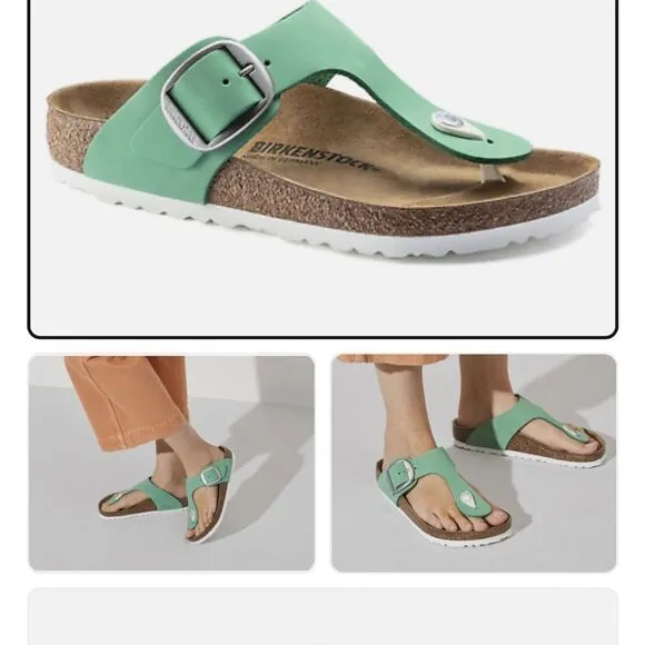 Birkenstock Gizeh Big Buckle Sandal Jade green 37