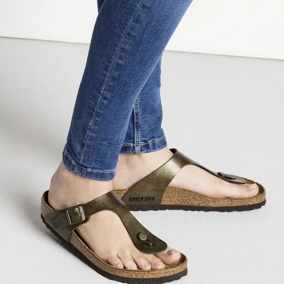 Birkenstock Gizeh Birko Flor Golden Brown
