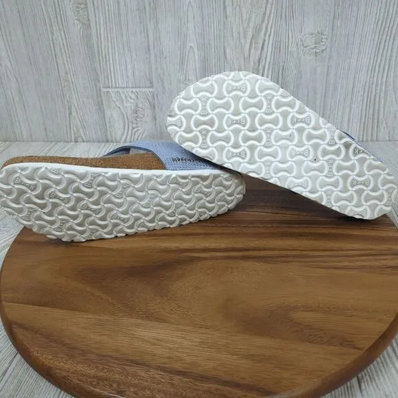 Birkenstock Gizeh Ladies Toe Post Sandals Snake Blue Women’s EU 40 US 10