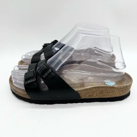 Birkenstock Ibiza Black Double Buckle Strap - Narrow Footbed - Sz 36 Hippie Boho